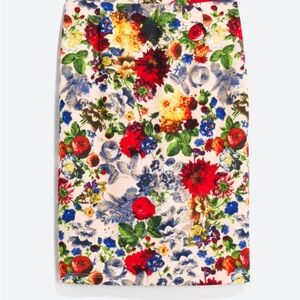Pixley Floral knee length skirt